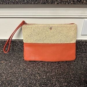 Lauren Conrad Woven Zipper Pouch Wristlet